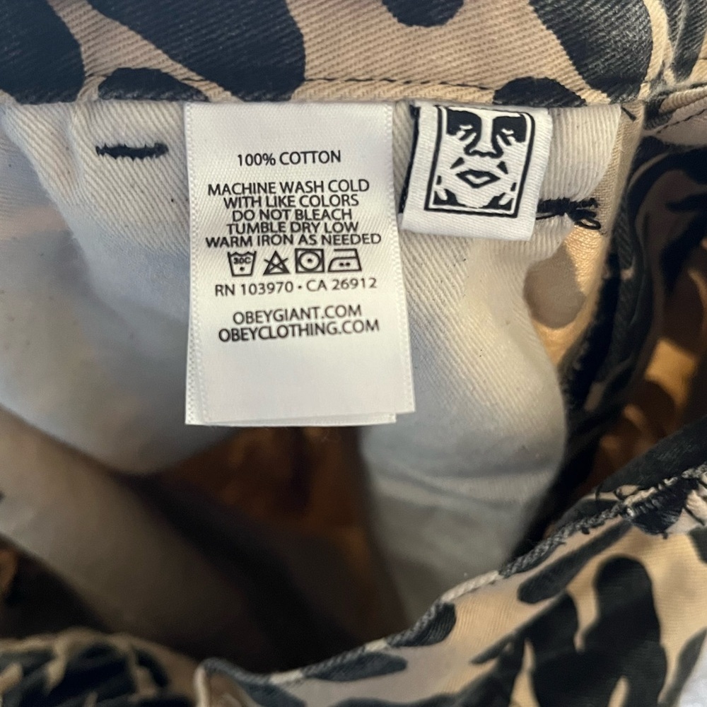 OBEY Brighton Printed Carpenter Pant 25 - Picture 7 of 16